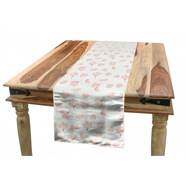 Ambesonne Floral Table Runner 16 X 72 Graphic Ornament with Curvy Stems Blooming Petals and Butterflies Dining Room Kitchen Rectangular Runner Apple Green White Ambesonne Floral Table Runner 16 X 72 Graphic Ornament with Curvy Stems Blooming Petals and Butterflies Dining Room Kitchen Rectangular Runner Apple Green White